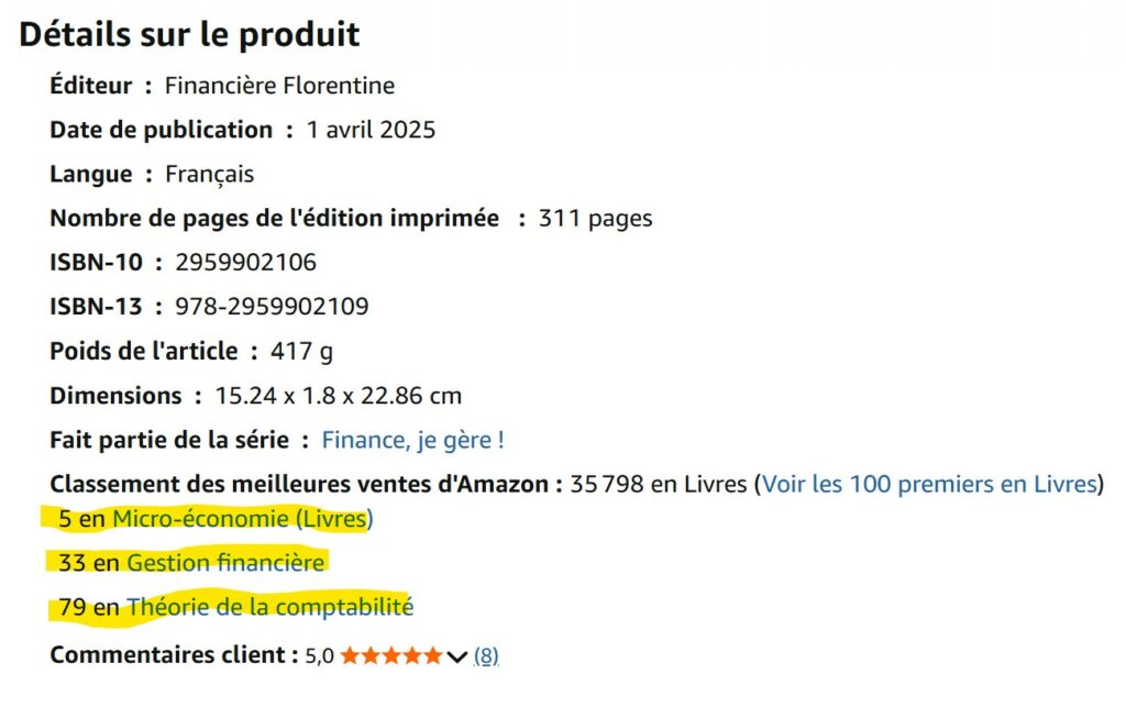 Amazon Finance je gère classé 5ème